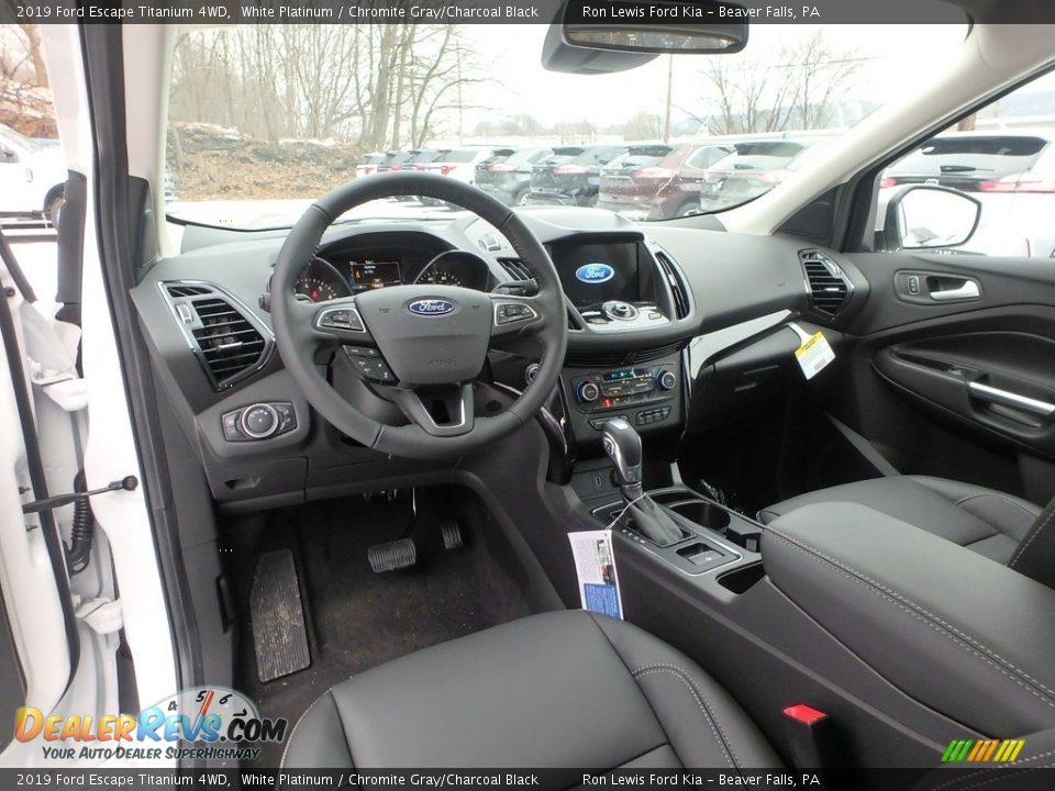 2019 Ford Escape Titanium 4WD White Platinum / Chromite Gray/Charcoal Black Photo #13