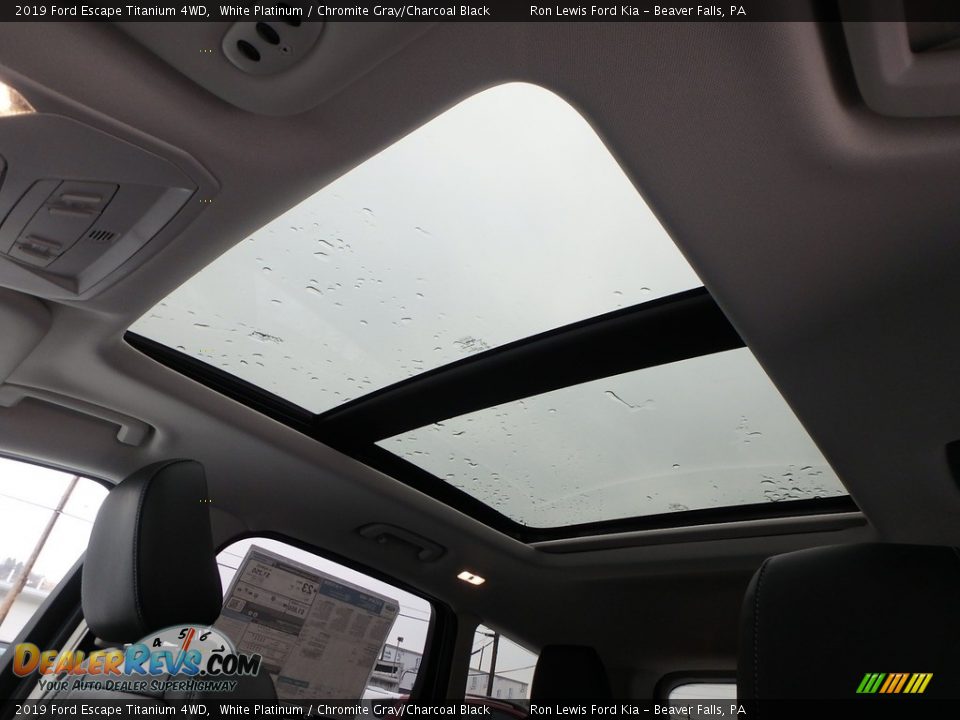 2019 Ford Escape Titanium 4WD White Platinum / Chromite Gray/Charcoal Black Photo #15