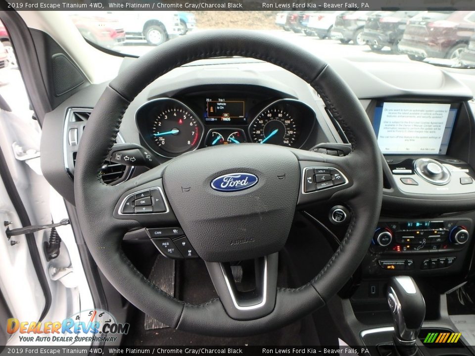 2019 Ford Escape Titanium 4WD White Platinum / Chromite Gray/Charcoal Black Photo #18