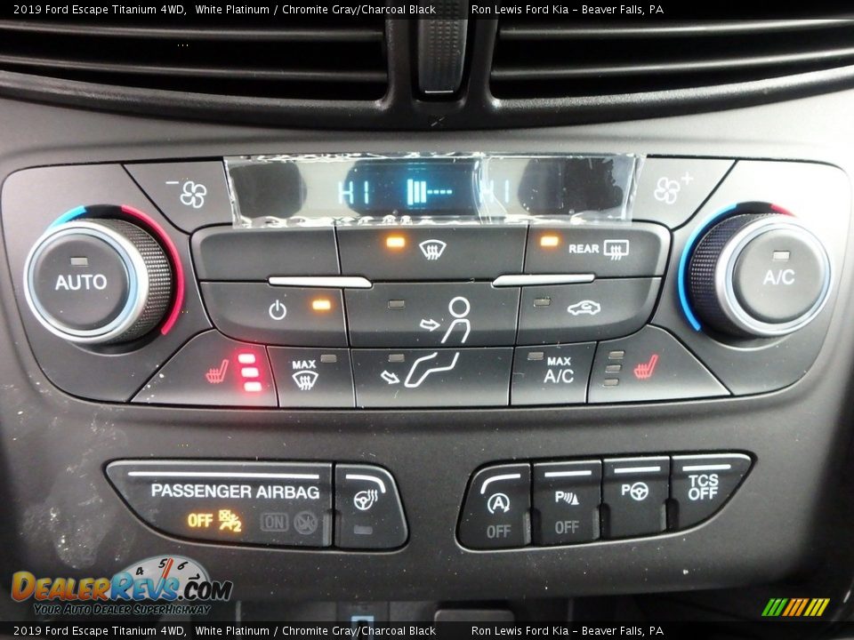2019 Ford Escape Titanium 4WD White Platinum / Chromite Gray/Charcoal Black Photo #20
