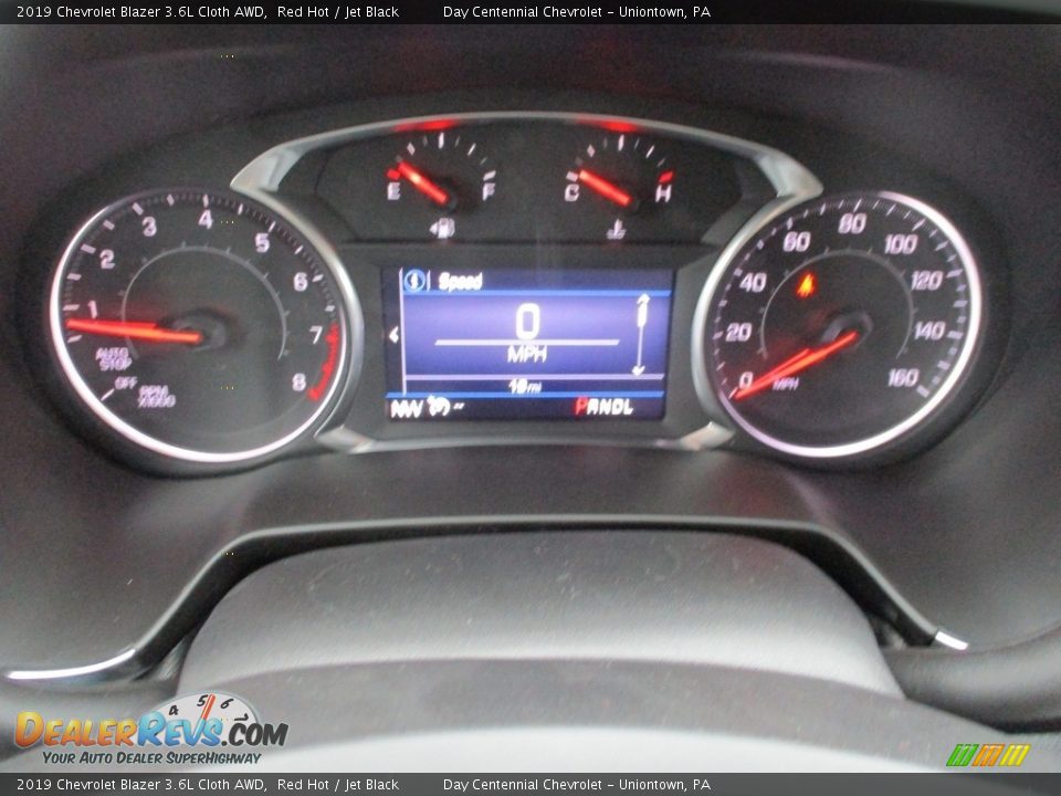 2019 Chevrolet Blazer 3.6L Cloth AWD Red Hot / Jet Black Photo #2