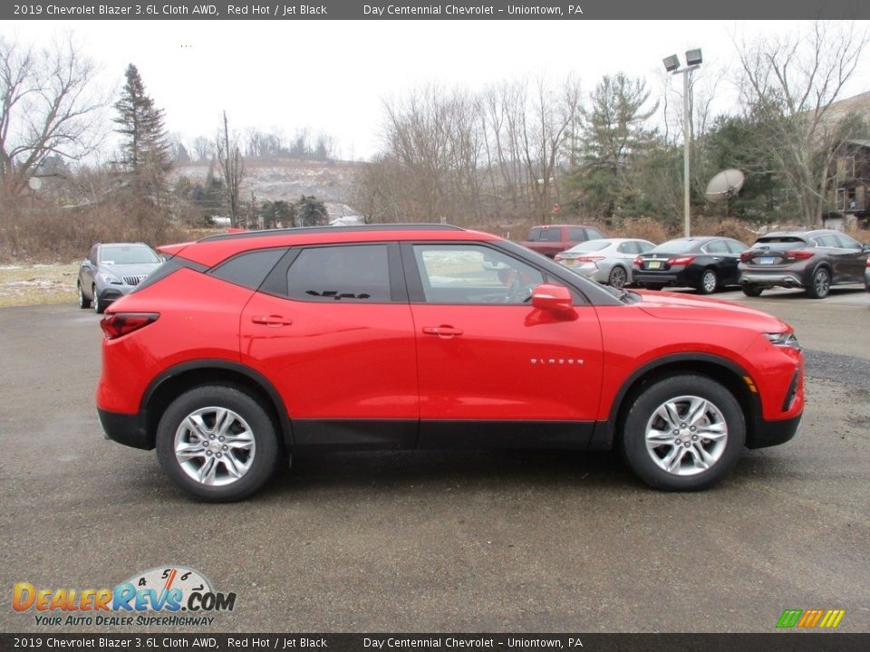 Red Hot 2019 Chevrolet Blazer 3.6L Cloth AWD Photo #7