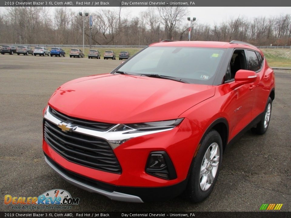 2019 Chevrolet Blazer 3.6L Cloth AWD Red Hot / Jet Black Photo #12
