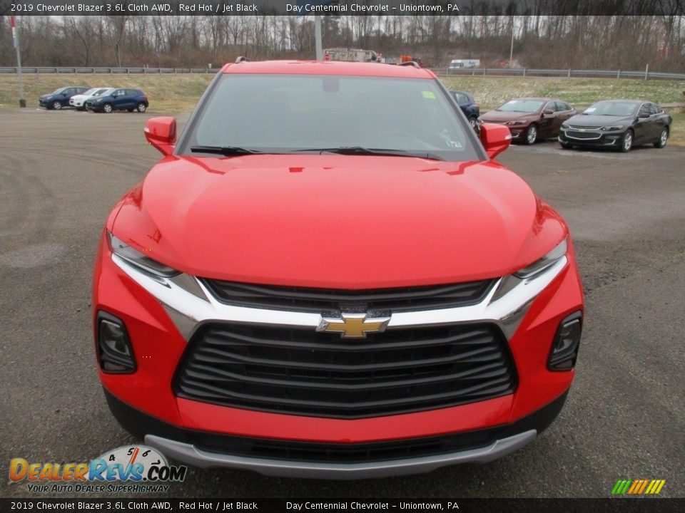 2019 Chevrolet Blazer 3.6L Cloth AWD Red Hot / Jet Black Photo #13