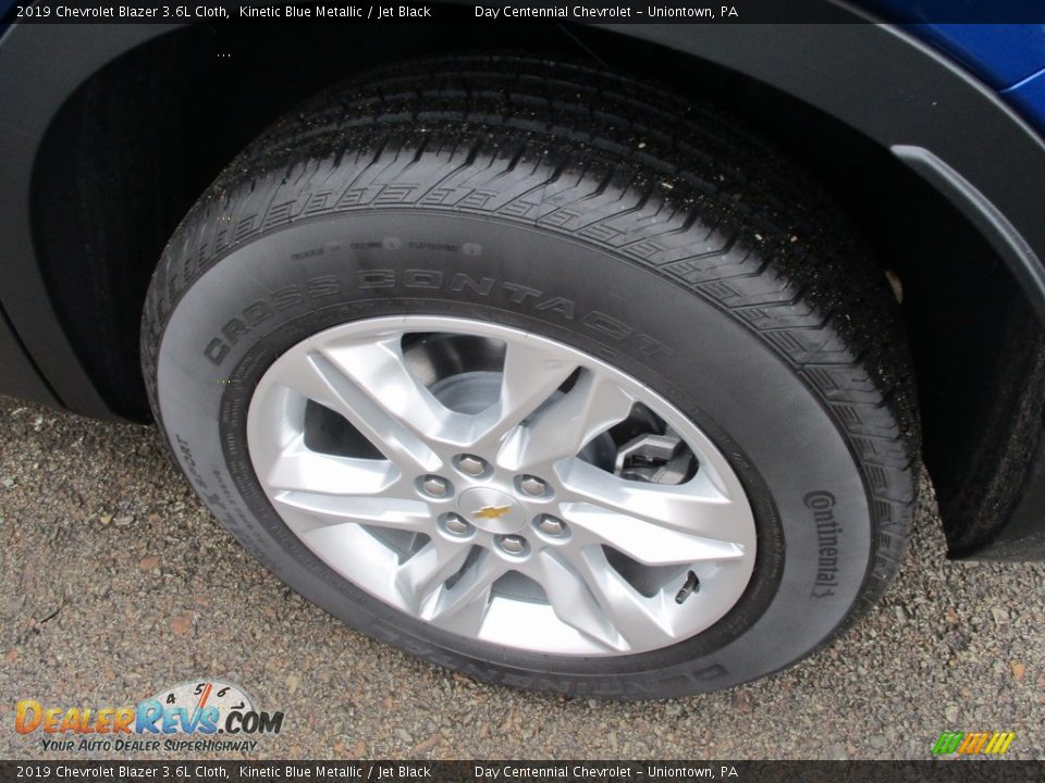 2019 Chevrolet Blazer 3.6L Cloth Kinetic Blue Metallic / Jet Black Photo #11