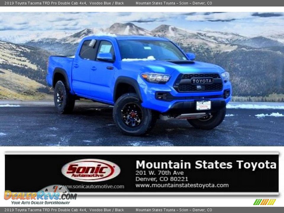 2019 Toyota Tacoma TRD Pro Double Cab 4x4 Voodoo Blue / Black Photo #1