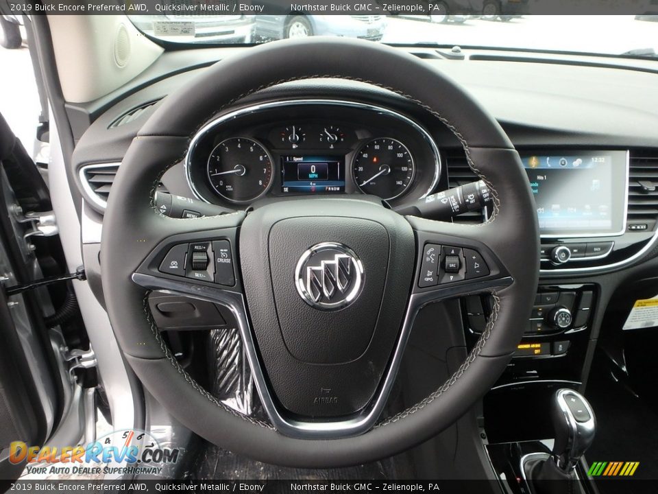 2019 Buick Encore Preferred AWD Quicksilver Metallic / Ebony Photo #17