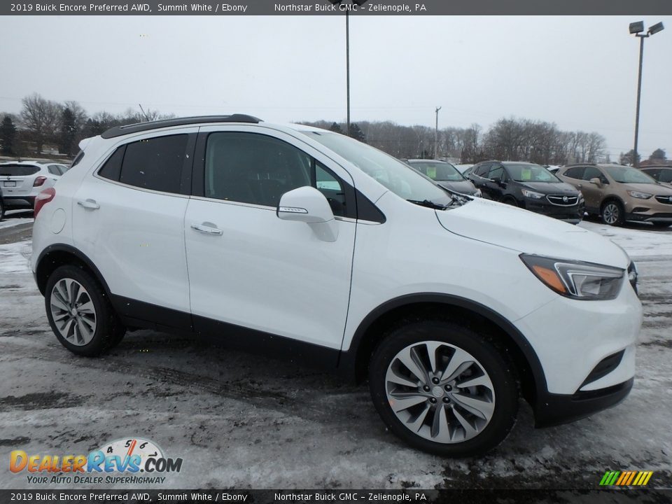 2019 Buick Encore Preferred AWD Summit White / Ebony Photo #3