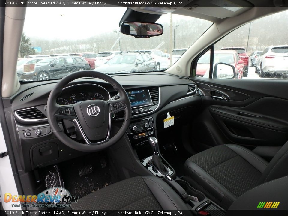 2019 Buick Encore Preferred AWD Summit White / Ebony Photo #13