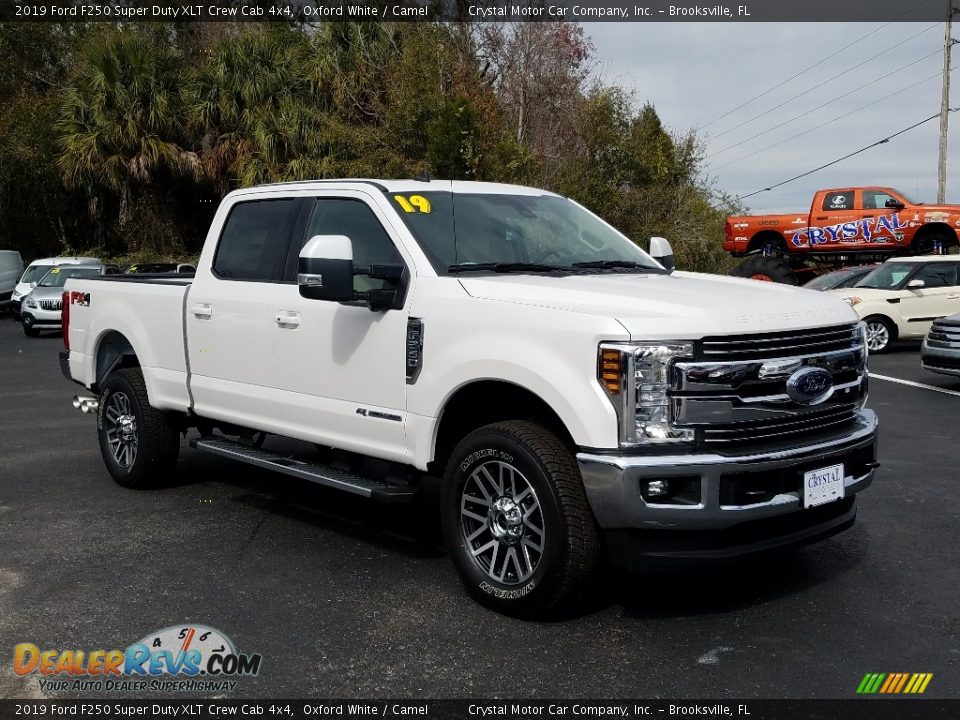 Front 3/4 View of 2019 Ford F250 Super Duty XLT Crew Cab 4x4 Photo #7