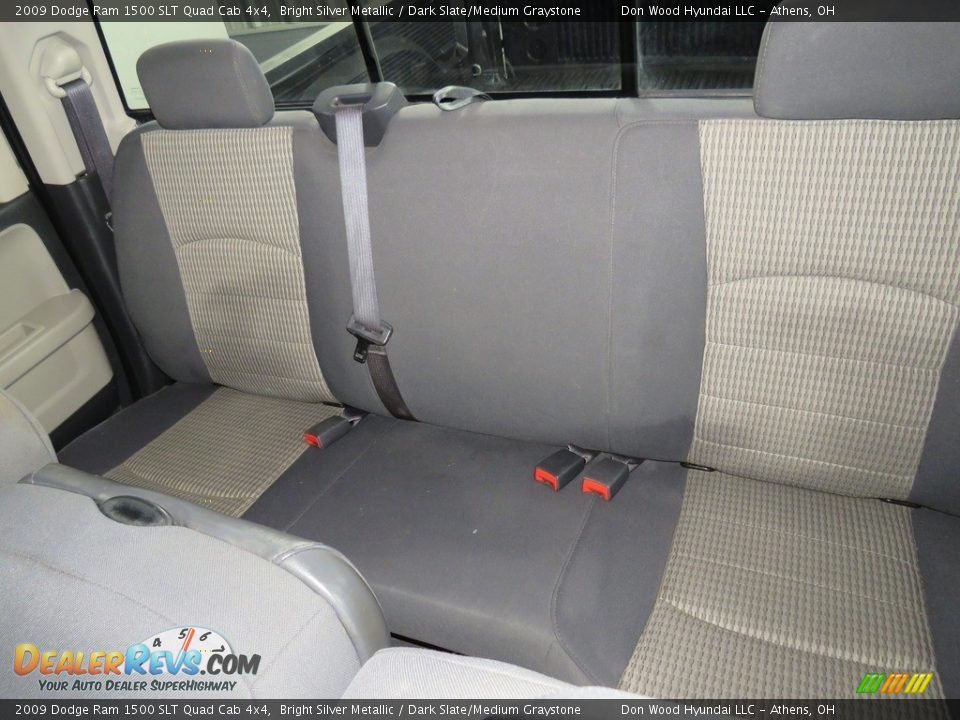 2009 Dodge Ram 1500 SLT Quad Cab 4x4 Bright Silver Metallic / Dark Slate/Medium Graystone Photo #28