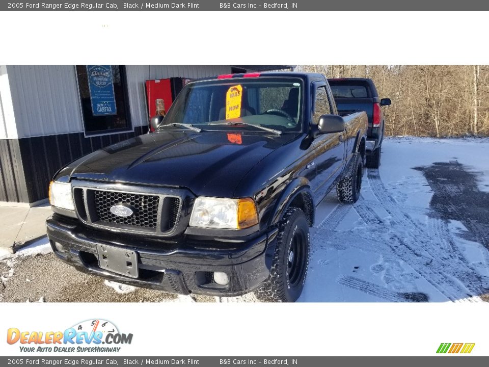 2005 Ford Ranger Edge Regular Cab Black / Medium Dark Flint Photo #1