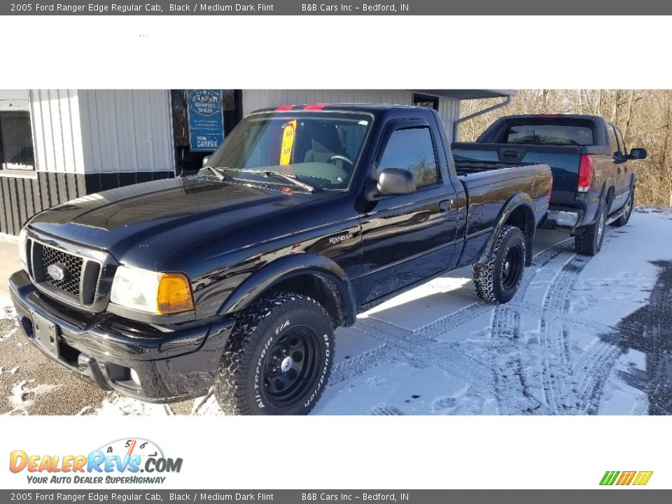 2005 Ford Ranger Edge Regular Cab Black / Medium Dark Flint Photo #2