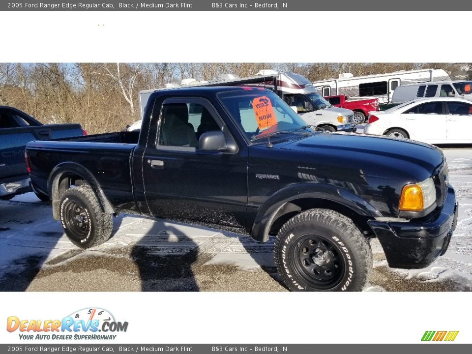 2005 Ford Ranger Edge Regular Cab Black / Medium Dark Flint Photo #7