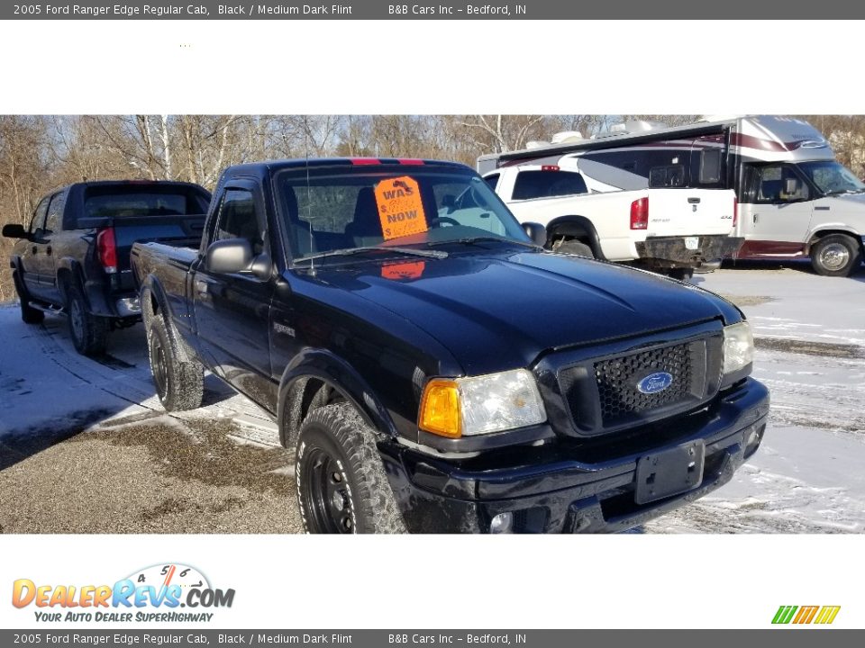 2005 Ford Ranger Edge Regular Cab Black / Medium Dark Flint Photo #8