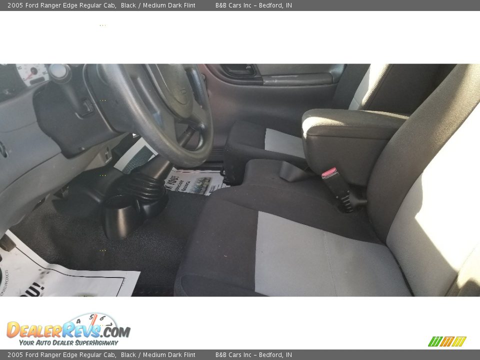 2005 Ford Ranger Edge Regular Cab Black / Medium Dark Flint Photo #9