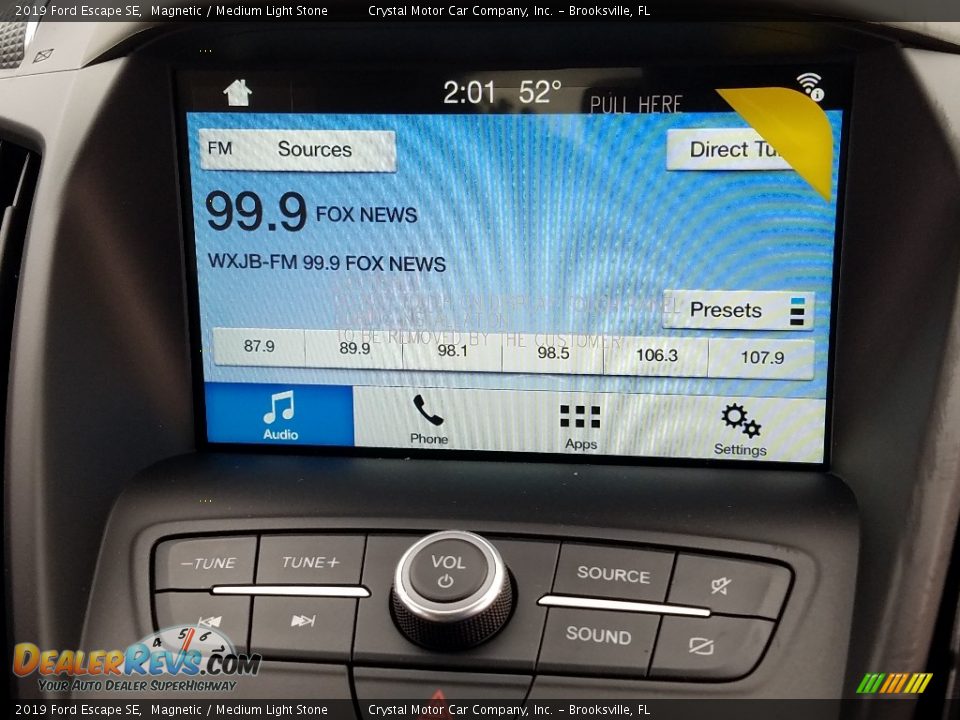 2019 Ford Escape SE Magnetic / Medium Light Stone Photo #15