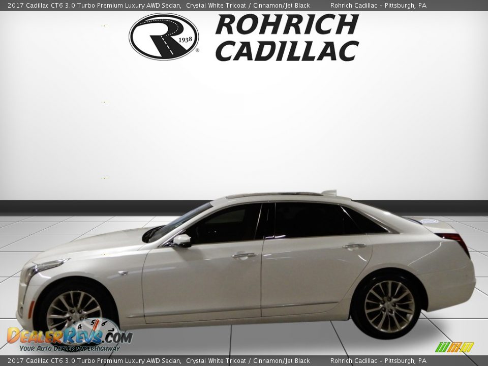 2017 Cadillac CT6 3.0 Turbo Premium Luxury AWD Sedan Crystal White Tricoat / Cinnamon/Jet Black Photo #2
