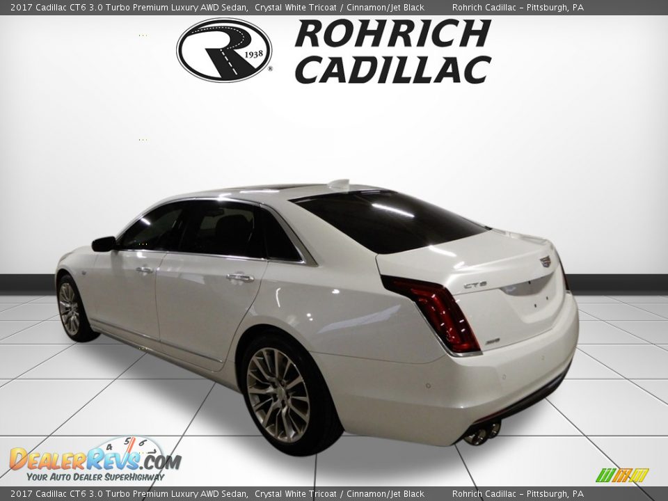 2017 Cadillac CT6 3.0 Turbo Premium Luxury AWD Sedan Crystal White Tricoat / Cinnamon/Jet Black Photo #3