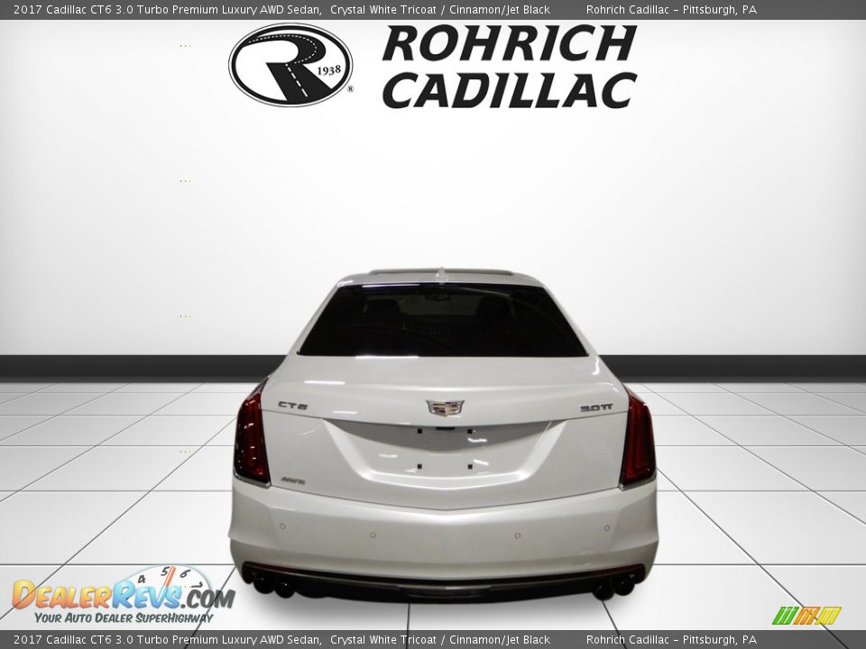 2017 Cadillac CT6 3.0 Turbo Premium Luxury AWD Sedan Crystal White Tricoat / Cinnamon/Jet Black Photo #4