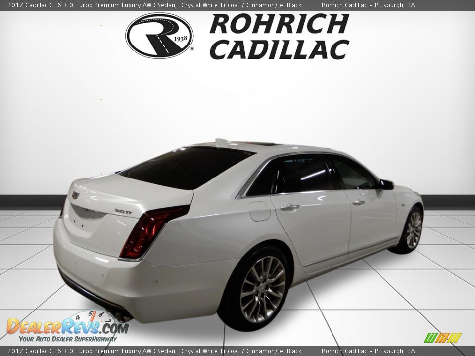 2017 Cadillac CT6 3.0 Turbo Premium Luxury AWD Sedan Crystal White Tricoat / Cinnamon/Jet Black Photo #5