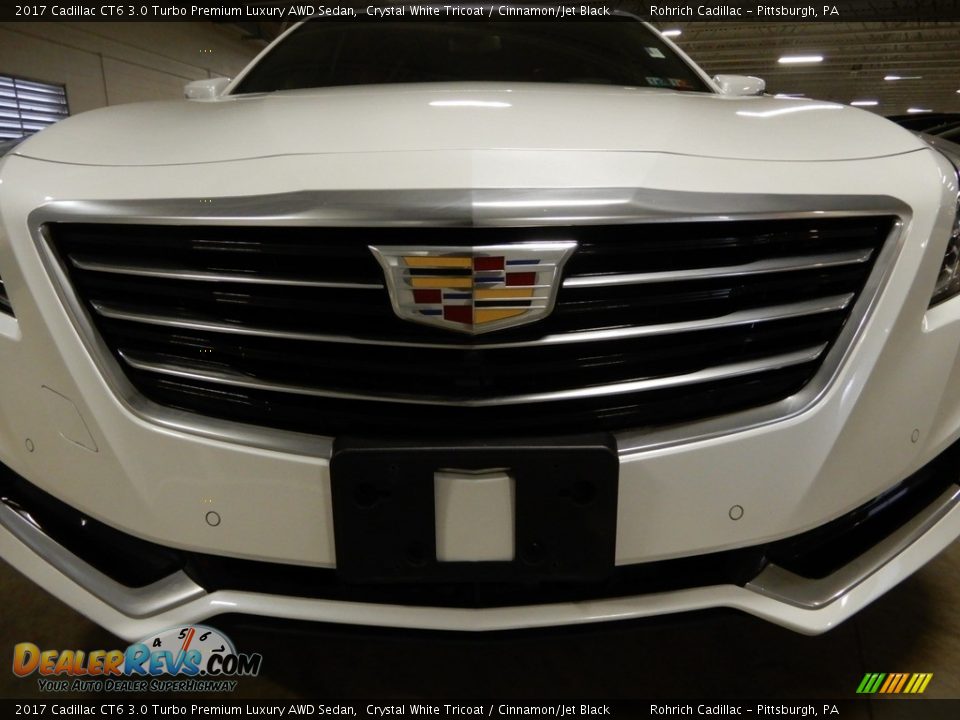 2017 Cadillac CT6 3.0 Turbo Premium Luxury AWD Sedan Crystal White Tricoat / Cinnamon/Jet Black Photo #9
