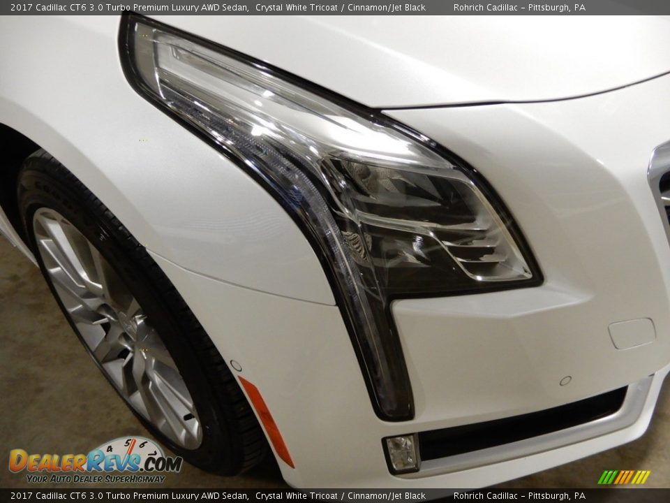 2017 Cadillac CT6 3.0 Turbo Premium Luxury AWD Sedan Crystal White Tricoat / Cinnamon/Jet Black Photo #10