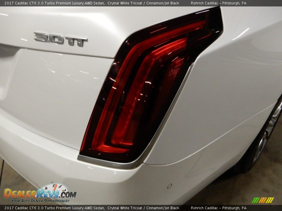 2017 Cadillac CT6 3.0 Turbo Premium Luxury AWD Sedan Crystal White Tricoat / Cinnamon/Jet Black Photo #11