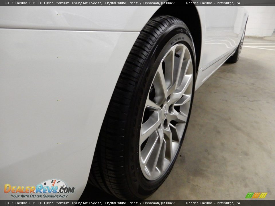 2017 Cadillac CT6 3.0 Turbo Premium Luxury AWD Sedan Crystal White Tricoat / Cinnamon/Jet Black Photo #12