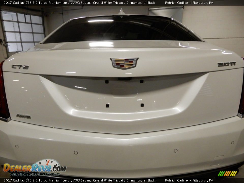 2017 Cadillac CT6 3.0 Turbo Premium Luxury AWD Sedan Crystal White Tricoat / Cinnamon/Jet Black Photo #13