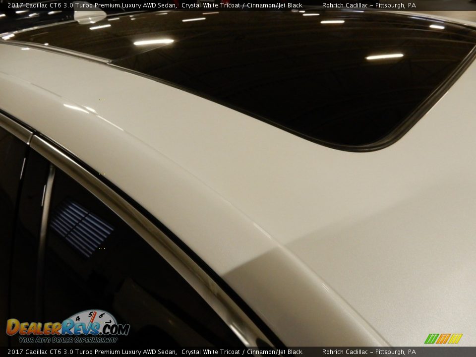 2017 Cadillac CT6 3.0 Turbo Premium Luxury AWD Sedan Crystal White Tricoat / Cinnamon/Jet Black Photo #14