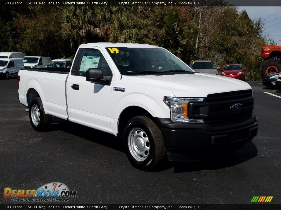 2019 Ford F150 XL Regular Cab Oxford White / Earth Gray Photo #7