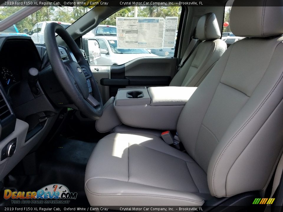 2019 Ford F150 XL Regular Cab Oxford White / Earth Gray Photo #9