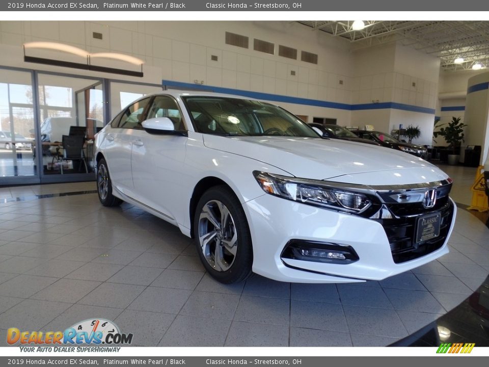 2019 Honda Accord EX Sedan Platinum White Pearl / Black Photo #3