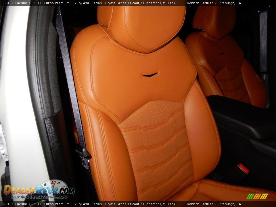 2017 Cadillac CT6 3.0 Turbo Premium Luxury AWD Sedan Crystal White Tricoat / Cinnamon/Jet Black Photo #19