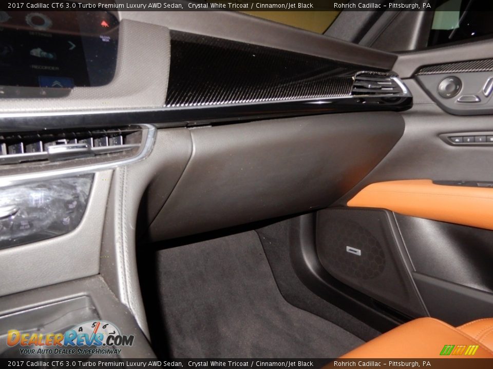 2017 Cadillac CT6 3.0 Turbo Premium Luxury AWD Sedan Crystal White Tricoat / Cinnamon/Jet Black Photo #21