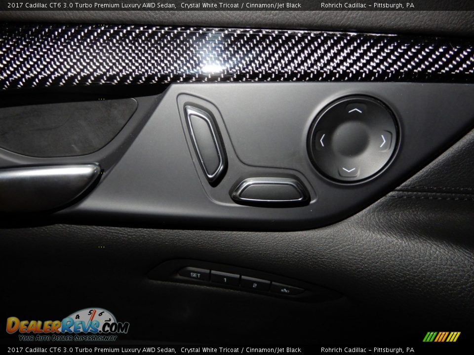2017 Cadillac CT6 3.0 Turbo Premium Luxury AWD Sedan Crystal White Tricoat / Cinnamon/Jet Black Photo #23