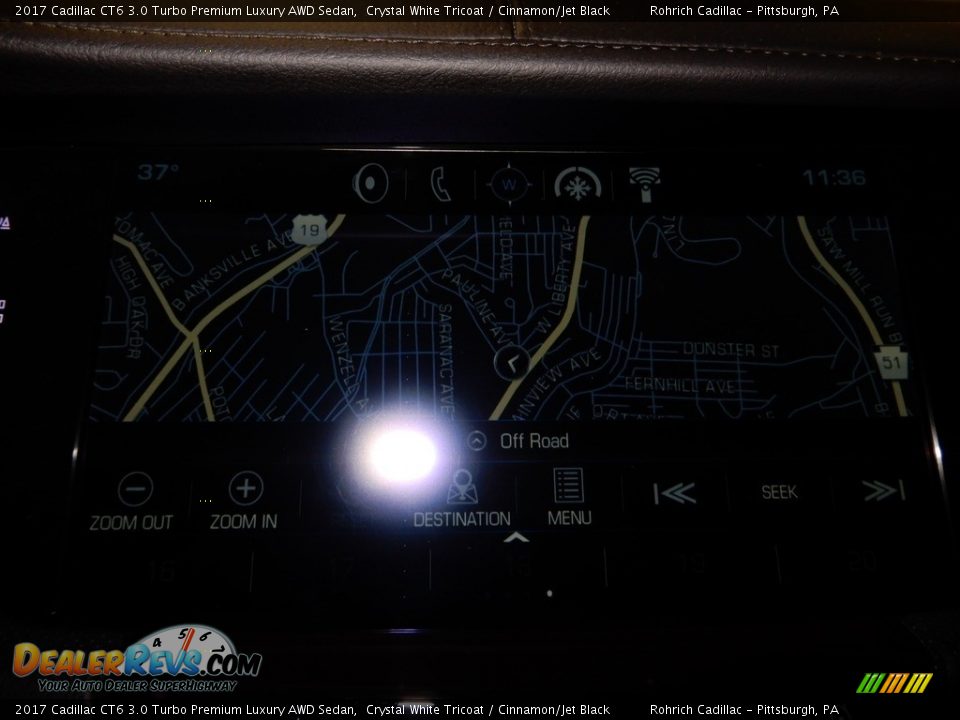 2017 Cadillac CT6 3.0 Turbo Premium Luxury AWD Sedan Crystal White Tricoat / Cinnamon/Jet Black Photo #24