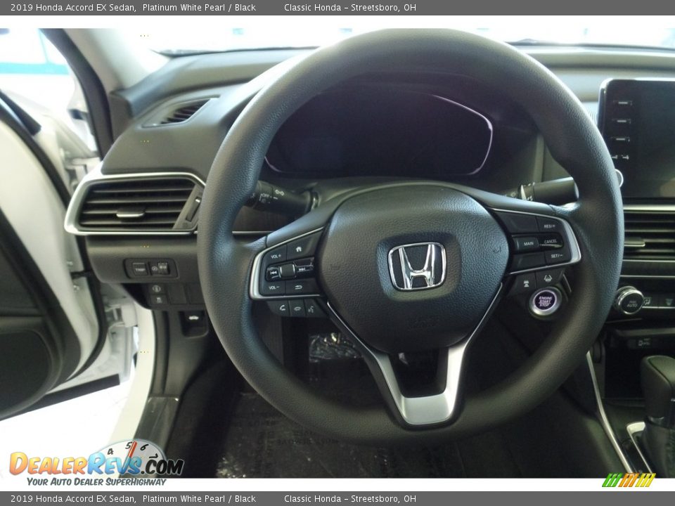 2019 Honda Accord EX Sedan Platinum White Pearl / Black Photo #14