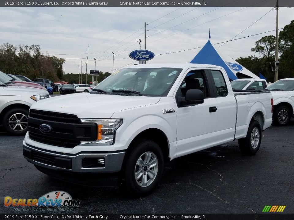 2019 Ford F150 XL SuperCab Oxford White / Earth Gray Photo #1