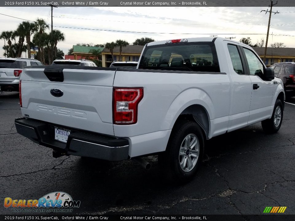 2019 Ford F150 XL SuperCab Oxford White / Earth Gray Photo #5