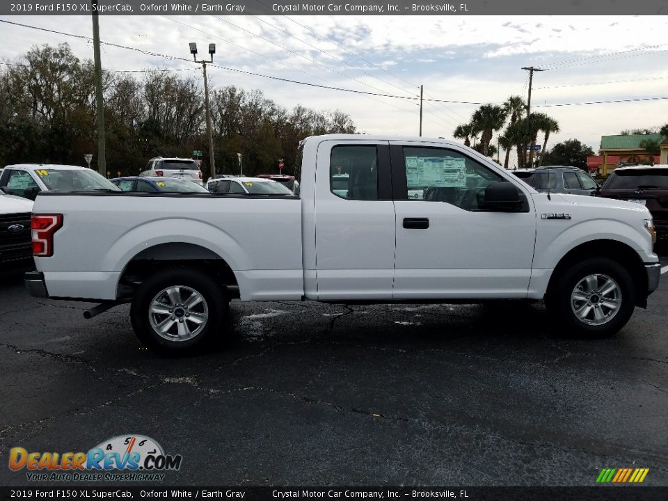 2019 Ford F150 XL SuperCab Oxford White / Earth Gray Photo #6