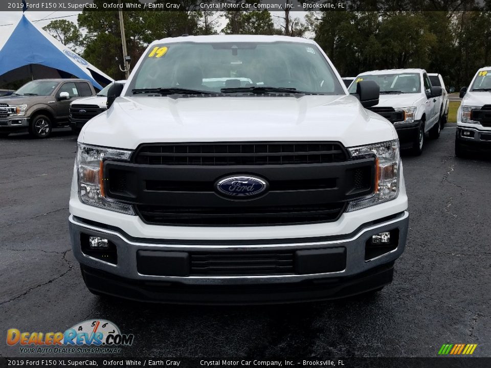 2019 Ford F150 XL SuperCab Oxford White / Earth Gray Photo #8
