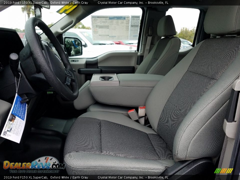 2019 Ford F150 XL SuperCab Oxford White / Earth Gray Photo #9