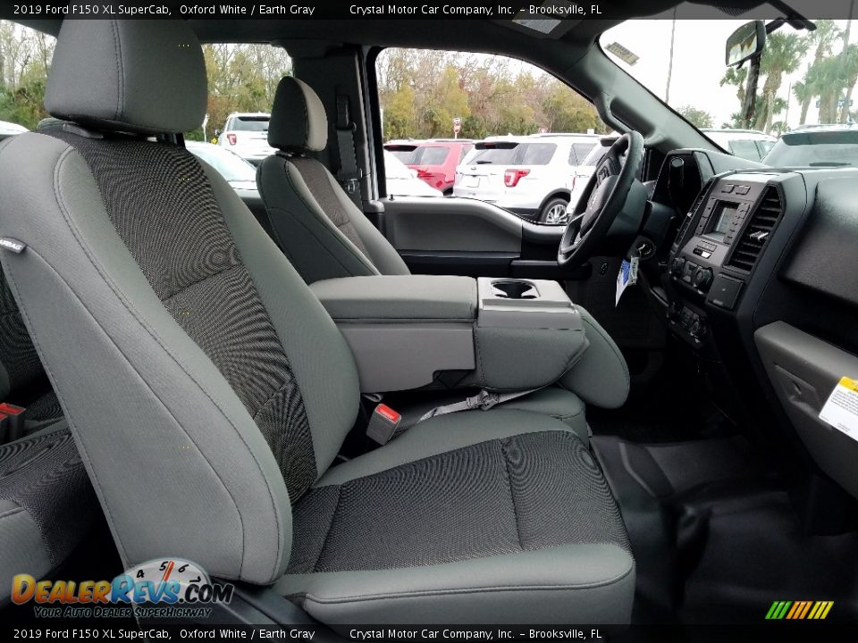 2019 Ford F150 XL SuperCab Oxford White / Earth Gray Photo #12