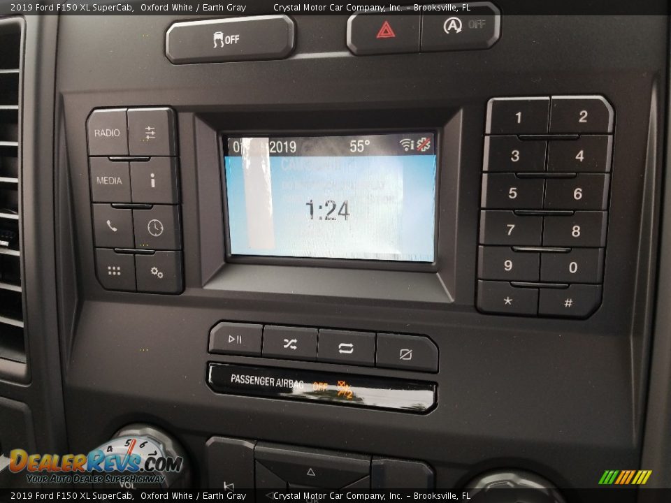 2019 Ford F150 XL SuperCab Oxford White / Earth Gray Photo #15