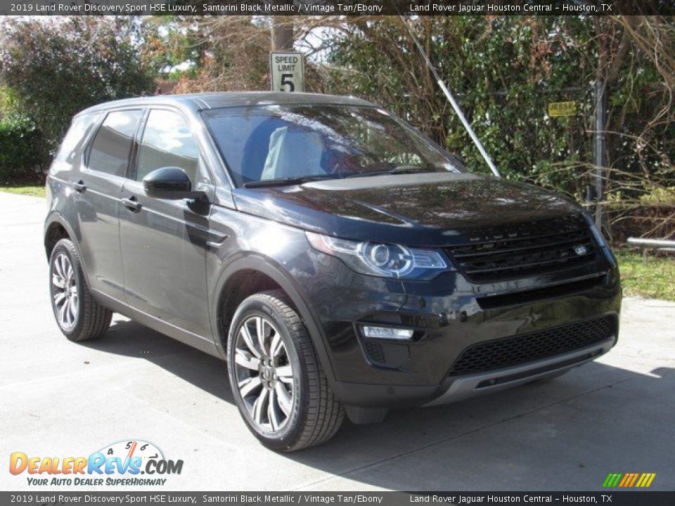 2019 Land Rover Discovery Sport HSE Luxury Santorini Black Metallic / Vintage Tan/Ebony Photo #2