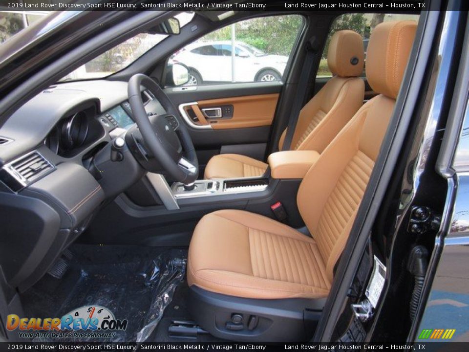2019 Land Rover Discovery Sport HSE Luxury Santorini Black Metallic / Vintage Tan/Ebony Photo #3