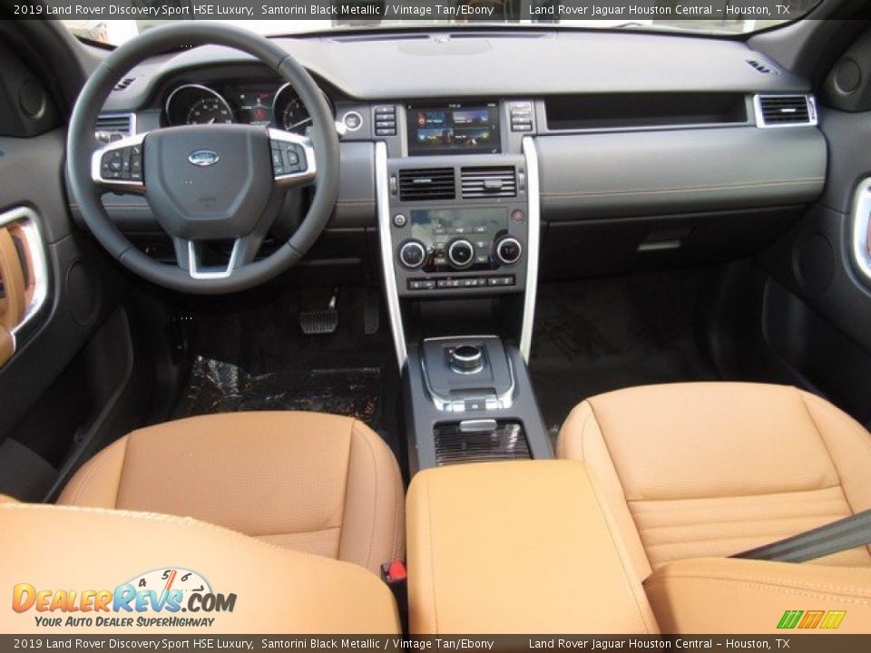 2019 Land Rover Discovery Sport HSE Luxury Santorini Black Metallic / Vintage Tan/Ebony Photo #4