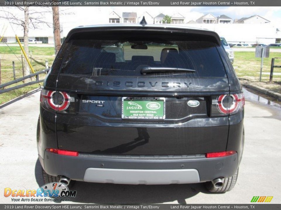 2019 Land Rover Discovery Sport HSE Luxury Santorini Black Metallic / Vintage Tan/Ebony Photo #8